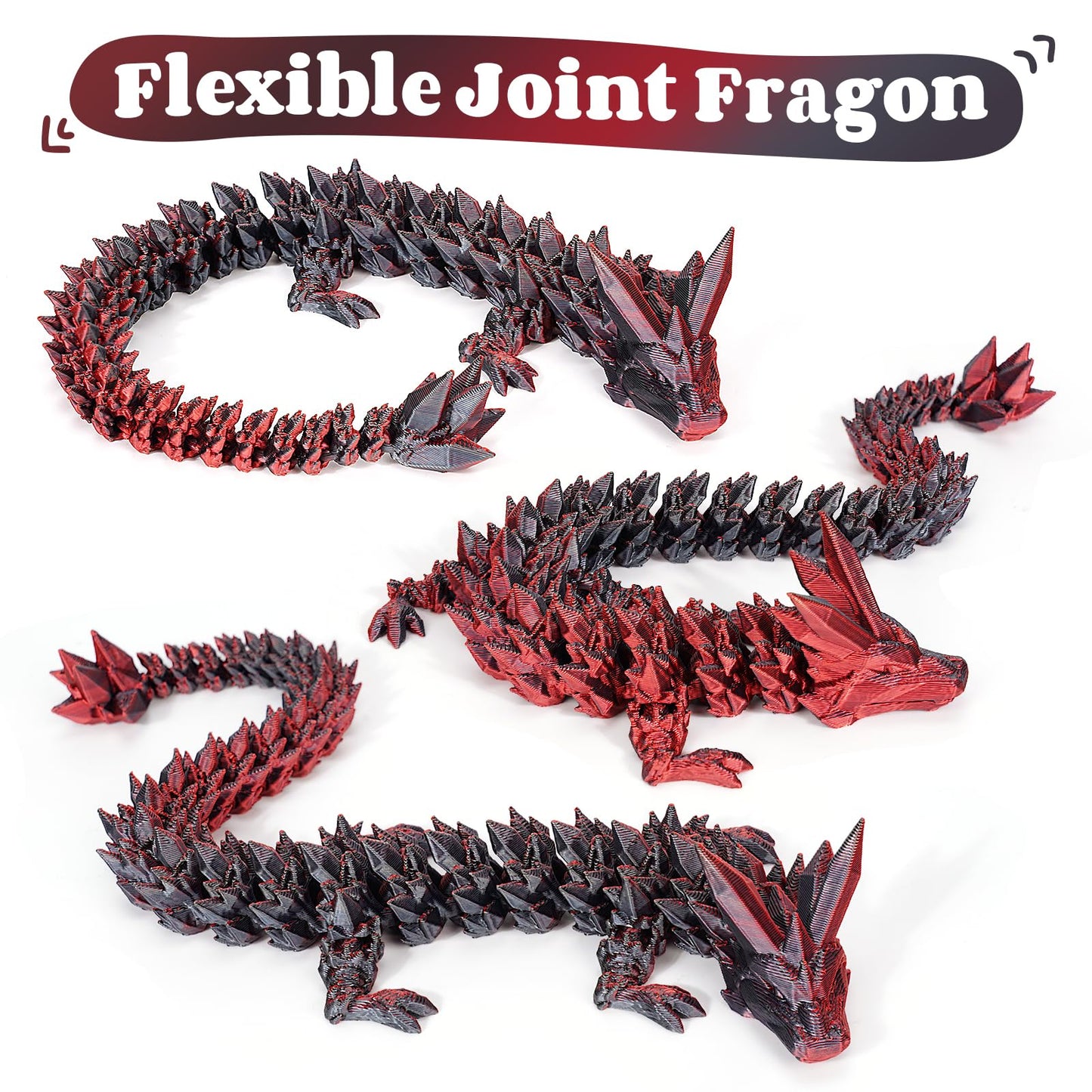 Tboline 3D Printed Dragon Egg, Full Articulated Crystal Animals Fidget Toy For Autism Adhd, 3D Print Dinosaur Eggs Toy Mythical