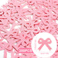 200pcs Bow Confetti, 1.6x1.4in Pink Bow Bachelor Party Confetti Glitter Table Confetti for Tying the Knot Bachelorette Birthday
