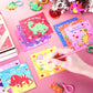 24 Pieces Valentines Day Gifts for Kids Cartoon Cards with Keychains, Valentines Greeting Cards for Classroom Exchange Cards an