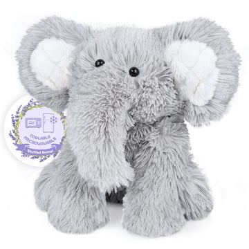 Suzzipals Warming Elephant Stuffed Animals, Microwavable Stuffed Animal Heating Pads For Cramps, Pain & Stress Relief, Heatable
