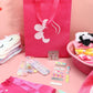 Suhine 6 Set Spa Party Supplies for Girls, Kids Satin Robes Nail Salon Kit Spa Kit Accessories for Birthday Party Favors (Rose R
