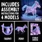 Thames & Kosmos Creatto: Shimmer Shark & Ocean Pals Light-Up Craft Puzzle From
