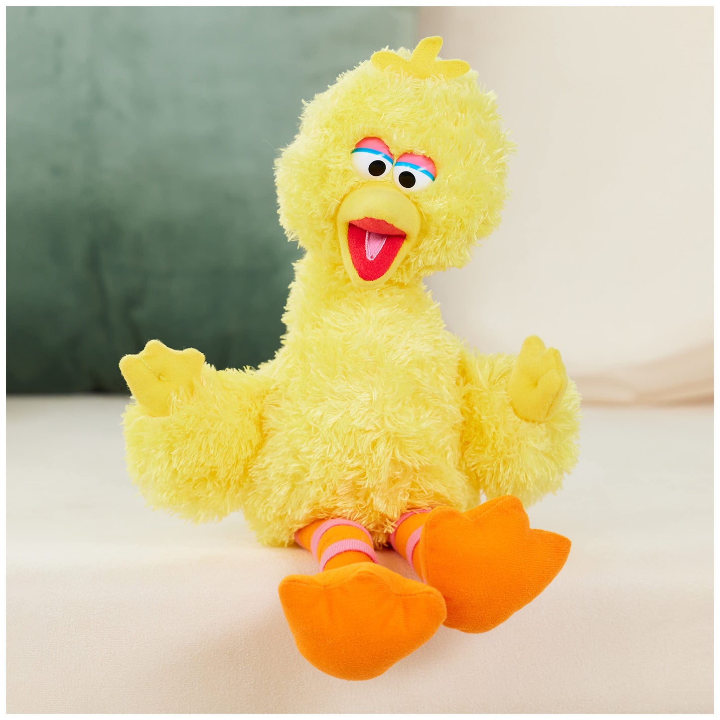 GUND Big Bird Plush Toy, 14" Premium Muppet, Yellow, Soft Polyester, Ages 1 & Up, Model 6047450