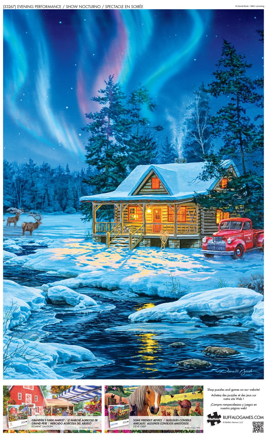 Buffalo Games - Darrell Bush - Evening Performance - 500 Piece Jigsaw Puzzle For Adults -Challenging Puzzle Perfect For Game Nights - Finished Size Is 21.25 X 15.00