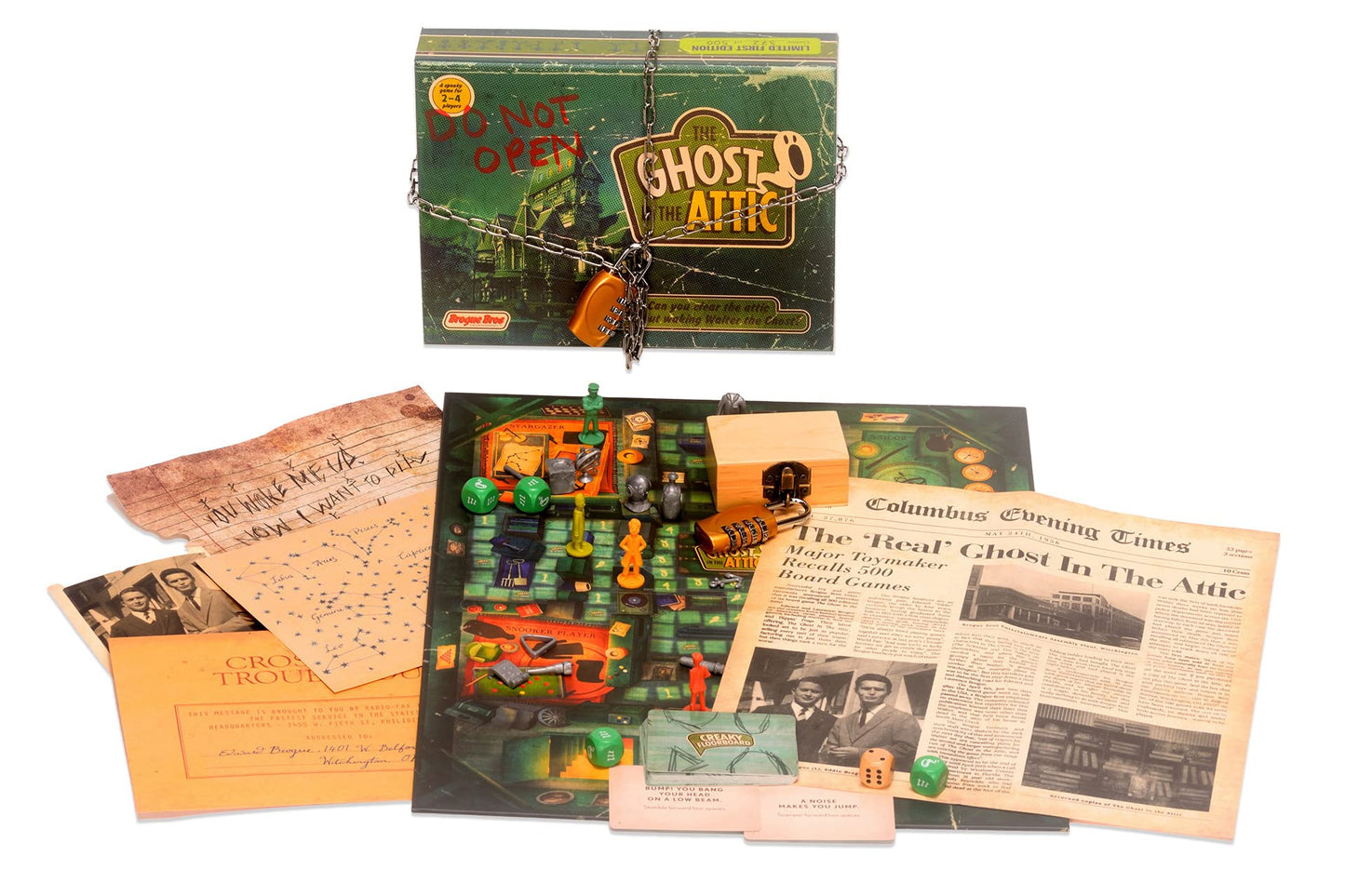 The Mystery Agency Haunted Escape Room Board Game - 1-6 Players, Age 12+, Multicolor, Model TMA002, Cardboard