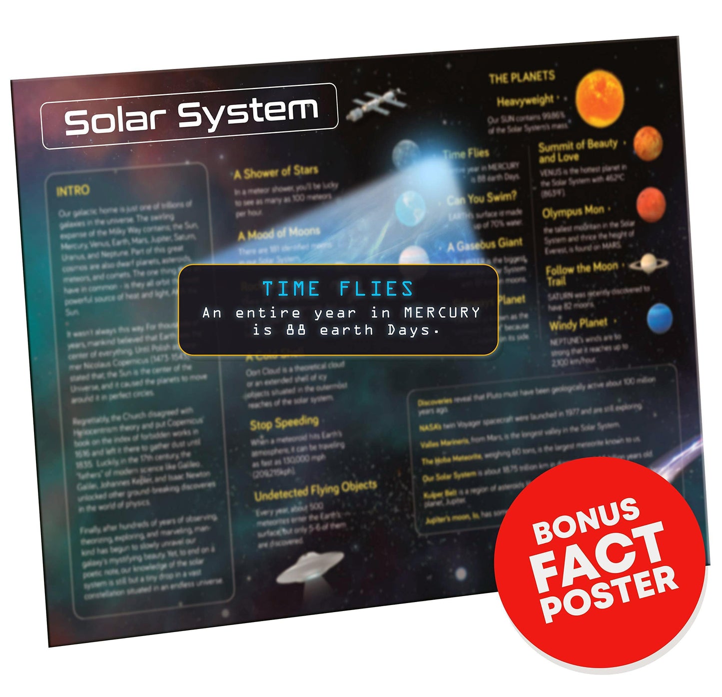 A2PLAY Solar System Space Puzzle for mature-themeds  1000 Piece Jigsaw Puzzle & Bonus Space Fact Poster  enhanced Materials  27.5 x 19.7 in
