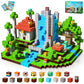 Magnetic Blocks-150Pcs Magnetic Building Blocks, Magnetic Tiles Kids Build Magnetic Cubes Constructions Toys 2025 Upgraded Stem