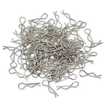 Honbay 100PCS 1/16 Metal Car Truck Buggy Shell Body Clips Pins for for RC Vehicles (1/16)