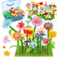 IQKidz Toddler Toys for Girls 24 Years Old, Flower Garden Building with Insect Features, Storage Box for Kids Age 3 5 6 7 8, St