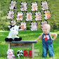 JOYMEMO 13PCs Cow 12 Month Photo Banner - 1st Birthday Baby Banner for Newborn to 12 Months, Cow Print Birthday Party Decoration