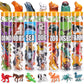 KarberDark 95 Pcs Small Animal Toys - Plastic Assorted Mini Figures for Kids, Clear, Ideal for Sensory Bins and Birthday Gifts