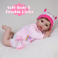 Ekokiz Lifelike Baby Dolls, 22-Inch Reborn Baby Dolls Soft Cloth Body Realistic Baby Doll Adorable Real Life Baby Dolls With Clo