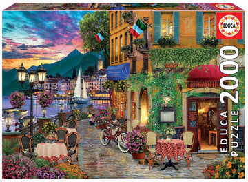 Educa - Italian Fascino - 2000 Piece Jigsaw Puzzle - Puzzle Glue Included - Completed Image Measures 37.75' X 26.75' - Ages 14+ (18009)