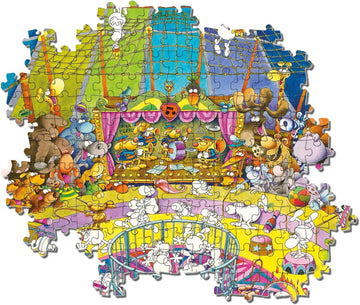 Clementoni - 39536 - Mordillo Puzzle - The Show - 1000 Pieces - Made In Italy - Jigsaw Puzzles For Adult