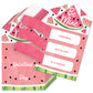 Big Dot Of Happiness Sweet Watermelon - Fruit Cards For Kids - Happy Valentines Day Pull Tabs - Set Of 12