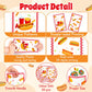 ArianQicult Hot Dog Party Favor Bag 50Pcs Delicious Food Themed Sweet Goody Candy Treat Gift Bags, Snacks Hotdog Pattern Design