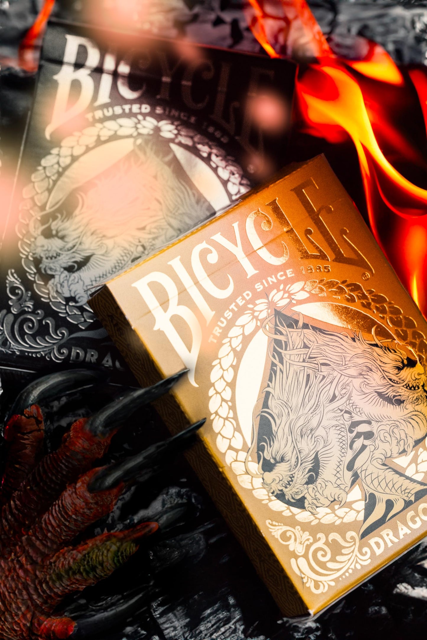 Bicycle Gold Dragon Foil Premium Playing Cards, 1 Deck