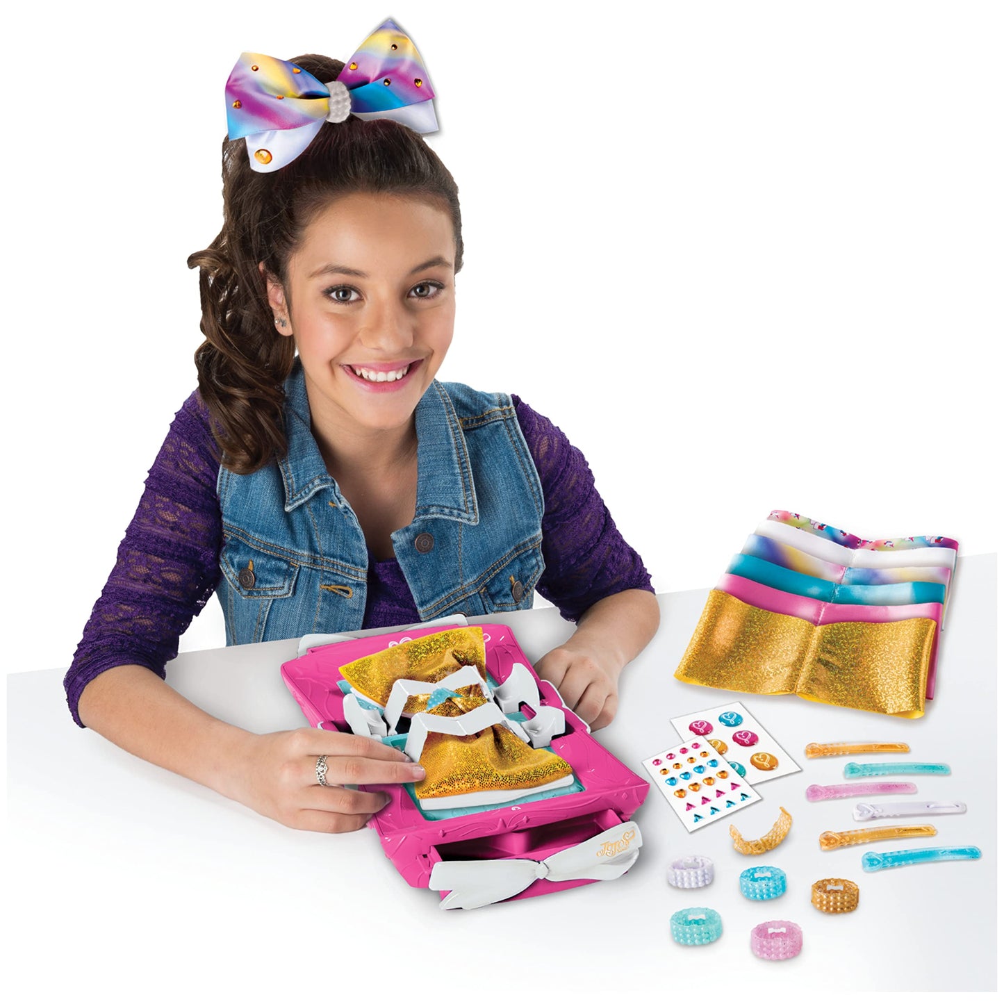 Cool Maker JoJo Siwa Bow Maker - Rainbow & Unicorn Patterns, Original Version, Multicolor, Model 6045361