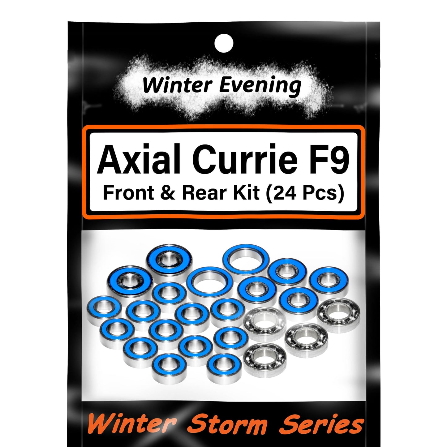 Winter Evening - for Axial Capra Currie F9 | Front and Rear Axle (24 Pcs Bearings Kit)