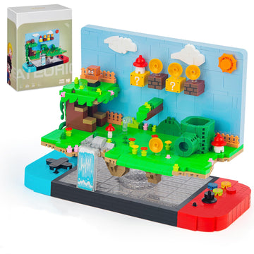Vziimo Super Game Building Sets,Cool Building Blocks Kits For Adults, 3D Anime Scene Model Creative Idea Gift For Boys Teens Kid