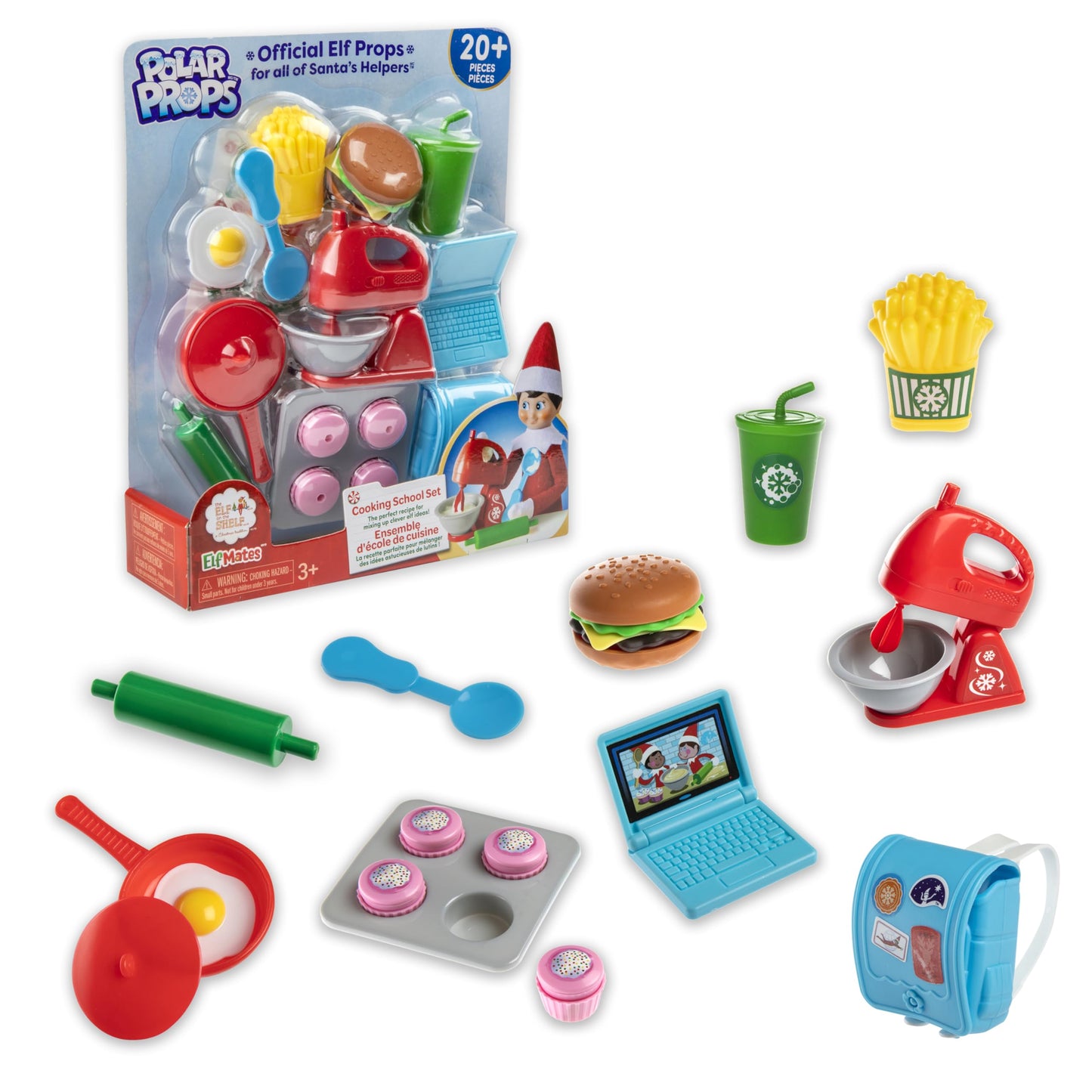 Elf On The Shelf - Brown Eyed Girl Scout Elf & Elf Polar Props