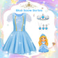 Princess Dress Up for Girls - Dress up Clothes for Toddler Girl, Princess Toys Christmas Birthday Gifts for 3 4 5 6 7 Little Gir