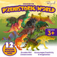 Beyond Innoventions Dinosaur Toys For Kids 2-4 | Value Pack Of 12 Realistic Dino Toys, Play Mat & Storage Box Included | Non-Tox