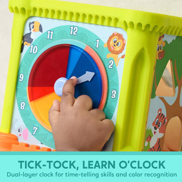 Syncfun Baby Toys, Toddler Learning Toys, Montessori Toys For 1 Year Old, Wooden Activity Cube With Music, Educational Toys For