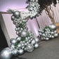 Jobkoo 60Pcs Metallic Silver Balloons 5Inch Shiny Chrome Silver Balloon Silver Metallic Party Balloons Small Silver Chrome Heliu