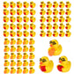 75pcs Back to School Mini Resin Ducks  3 Style Tiny Small Resin Themed Duck Back to School Miniature for DIY Dollhouse Garden Bonsai Micro Landscape