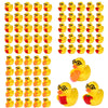 75pcs Back to School Mini Resin Ducks  3 Style Tiny Small Resin Themed Duck Back to School Miniature for DIY Dollhouse Garden Bonsai Micro Landscape