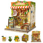 CUTEBEE Book Nook Kit - DIY Miniature House Dollhouse Kit for mature-themed and Teens  Booknook Bookshelf Decor with LED Light  Gifts for Family and Friends (The Greens Grocery)