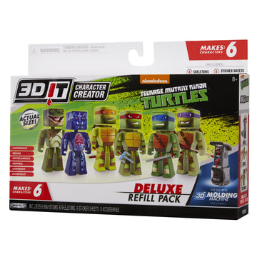 3D Character Creator Teenage Mutant Ninja Turtles Deluxe Refill Pack Novelty Toy