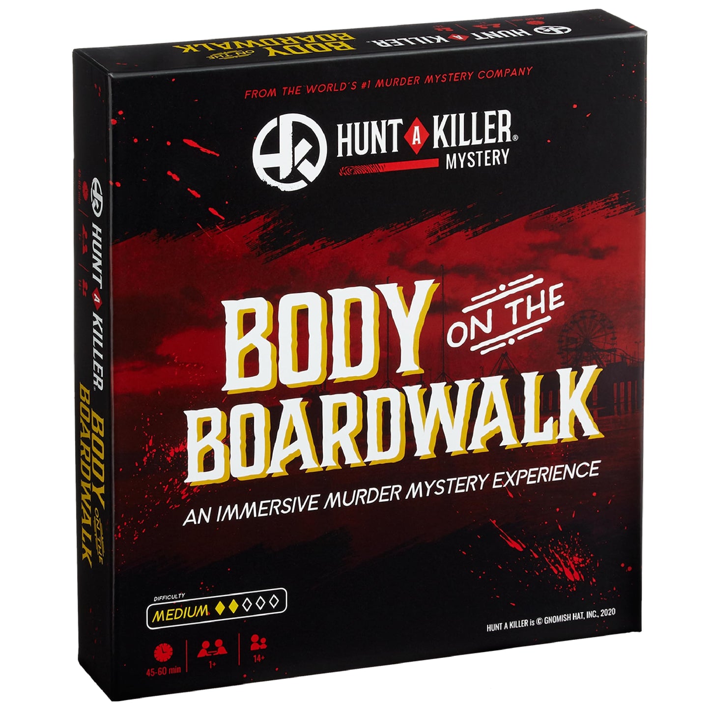 Hunt A Killer: Body On The Boardwalk, Catch The Amusement Park Killer, Interactive Unsolved Mysteries Game, Mystery Box For Game Night, Murder Mysteries Card, Puzzle & Board Games, For Ages 14+