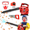 Bellochiddo Kids Leaf Blower - Pretend Play Series Outdoor Power Tool Toy Leaf Blower For Kids With Realistic Sounds And Wind, Gardening Tool Set