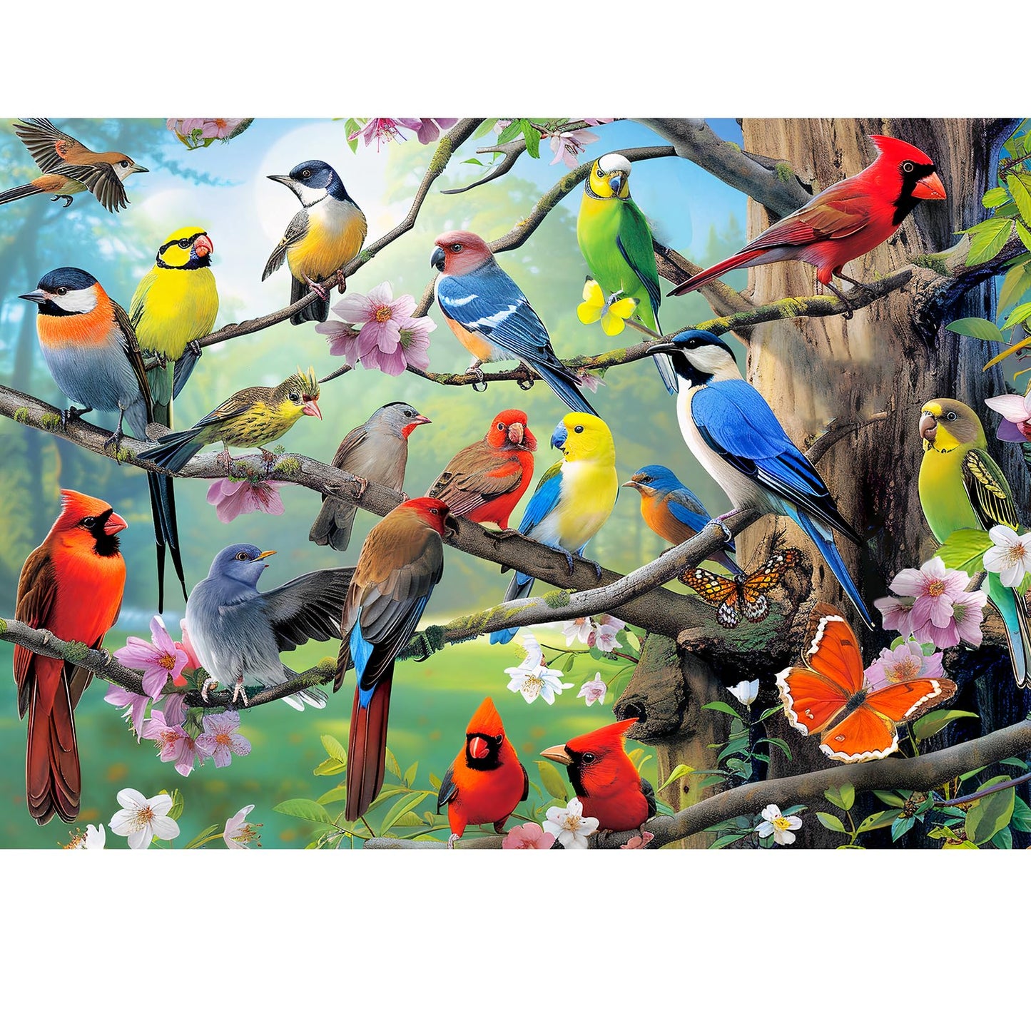 Puzzles For Adults 500 Pieces Bird Jigsaw Puzzles For Adults Kids Colorful Hummingbird Puzzle Summer Cute Family Challenging Puz