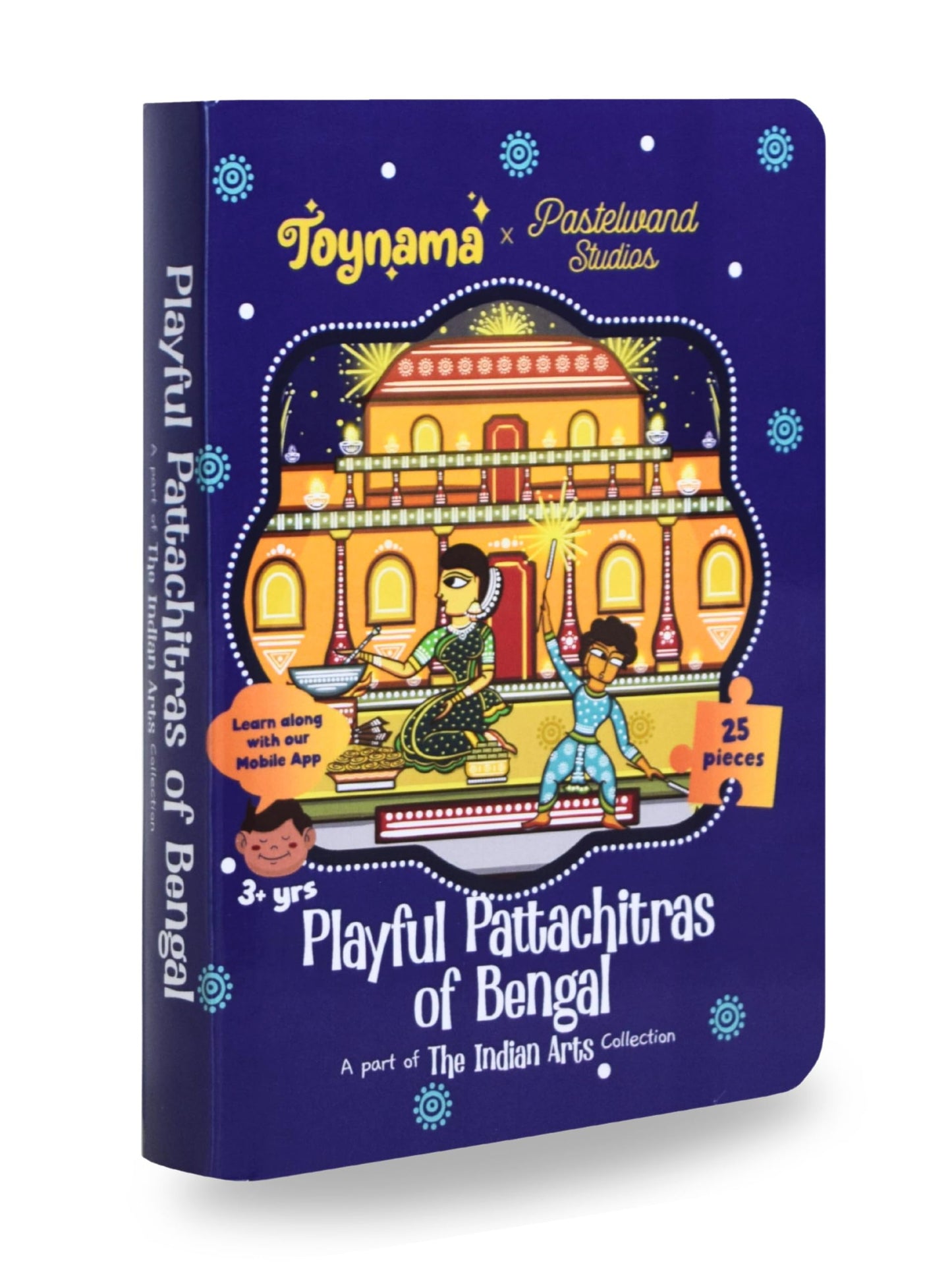 Toynama Educational Toys For Kids  Pattachitra 25 Pcs Jigsaw Puzzles Ages 3+ | Cultural Interactive Learning With App