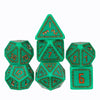 HDdais DND Dice Set, 7PCS Polyhedral Dice Set D&D for MTG Dungeons and Dragons Role Playing Game(Green)