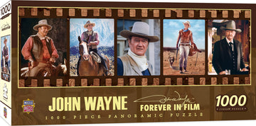 Masterpieces 1000 Piece Jigsaw Puzzle For Adults, Family, Or Youth - John Wayne Forever In Film - 13''X39''