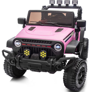 Hikiddo 24V Kids Ride On Car, Kids Electric Vehicles Car Ride On Toy Truck For Toddlers W/Remote Control, 400W Motor - Light Pin