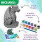 MindWare Paint Your Own Stone Dragon, Outdoor Garden Fantasy Decor, DIY Craft Kit for Ages 8+