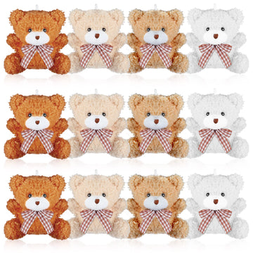 Zomiboo 12 Pcs Easter Bunny Bear Koala 4 Inch Mini Animal Plush Toys Soft Cute Dolls Sleeping and Playing Stuffed Toys Gifts for