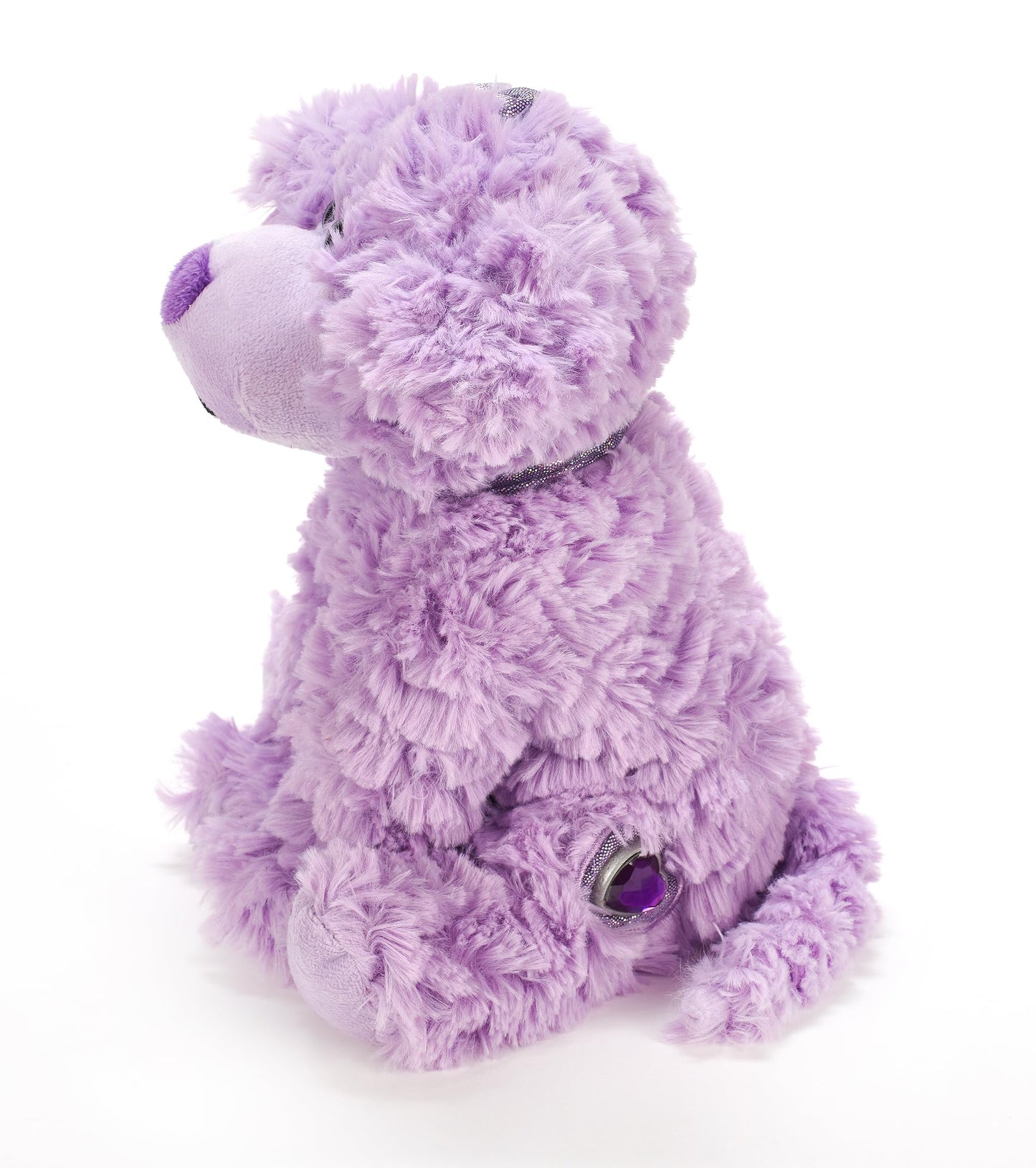 The Petting Zoo Scruffy Dog Plush Toy, Purple 9" Stuffed Animal, Model 413804, Gifts for Girls, Soft Polyester