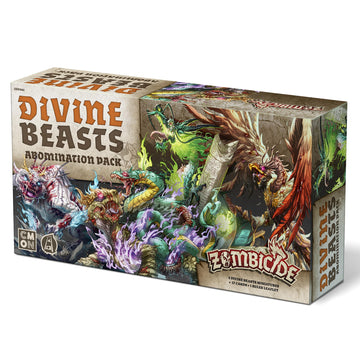 Zombicide White Death: Divine Beasts Abomination Pack - Mythical Creature Expansion, Cooperative Strategy Game With Tabletop Min