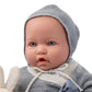 Jc Toys La Baby Original Gray Collection Gift Set | 17' Soft Weighted Body | Made In Spain | Just Like A Real Baby | Blue Eyes | Reborn Berenguer Boutique