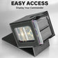 Jaffzora Card Deck Box For Mtg Commander, Magnetic Card Display Case, Tcg Card Storage Box, Holds 100 Double-Sleeved Cards, Blac