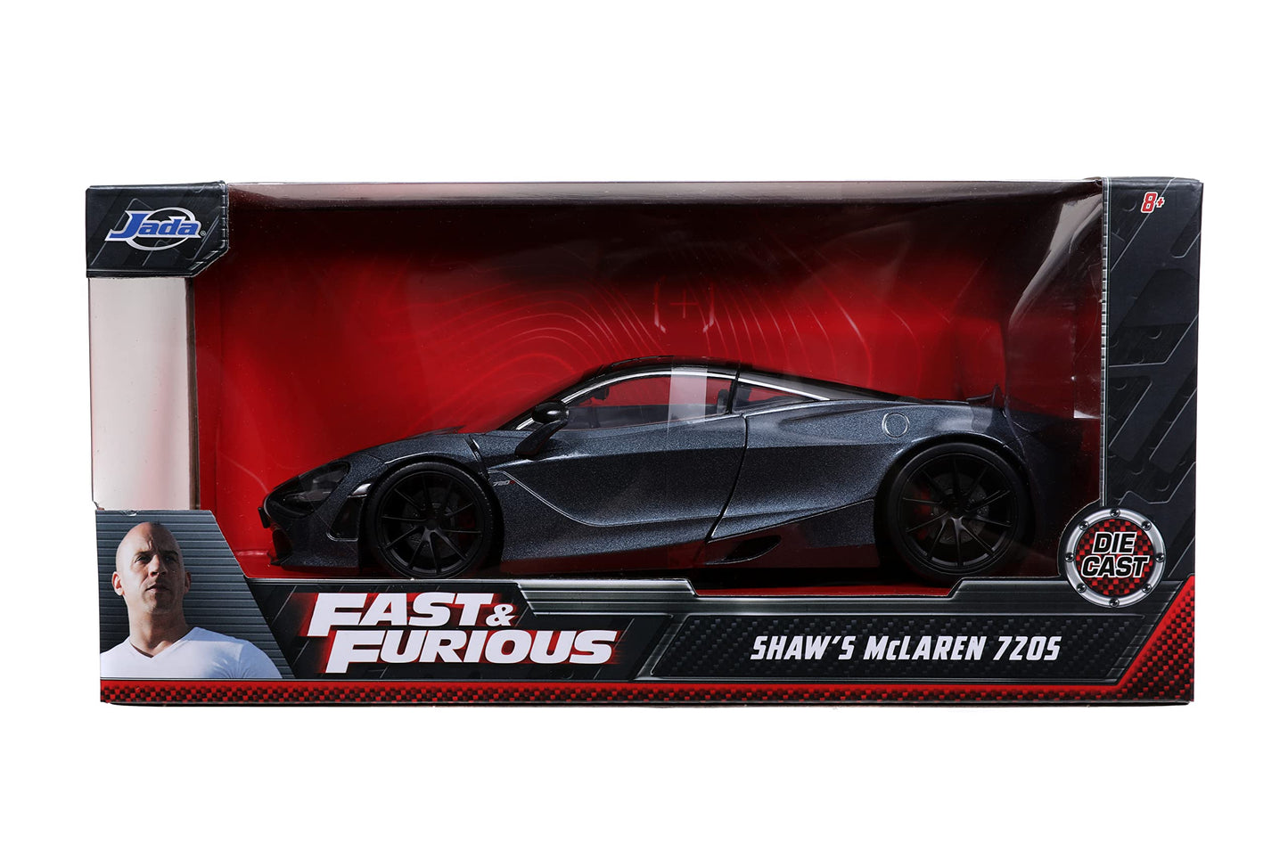 Fast & Furious Presents: Hobbs & Shaw Hobbs' 1:24 Mclaren 720S Die-Cast Car, Toys For Kids And Adults