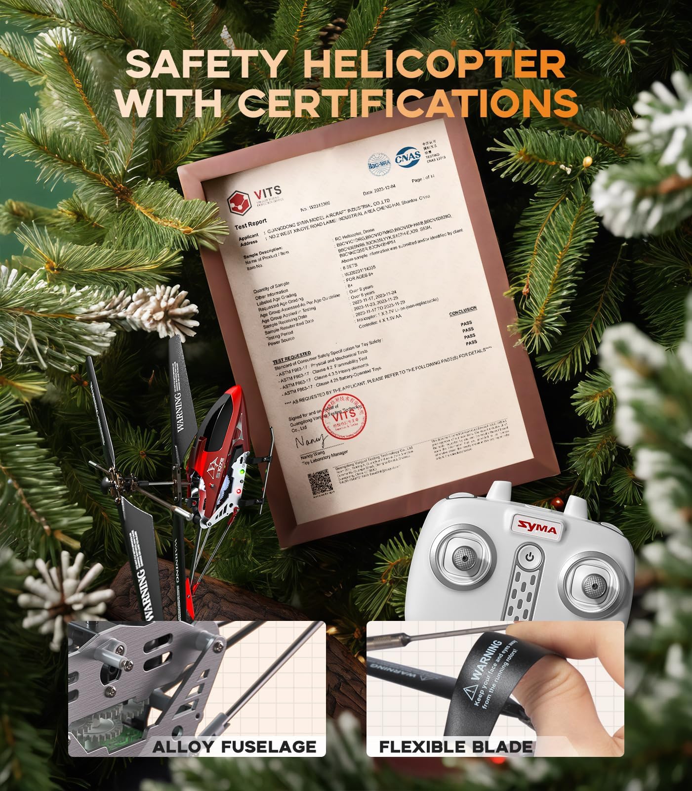 S107H-E Rc Helicopter With Altitude Hold, 3.5 Channel, Gyro Stabilizer - For Kids And Beginners