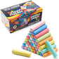 Joyin 60 Pcs Sidewalk Chalk Set (10 Colors), Non-Toxic Washable Outdoor Jumbo Chalk Set For Painting On Chalkboard, Art Play And Playground Toy