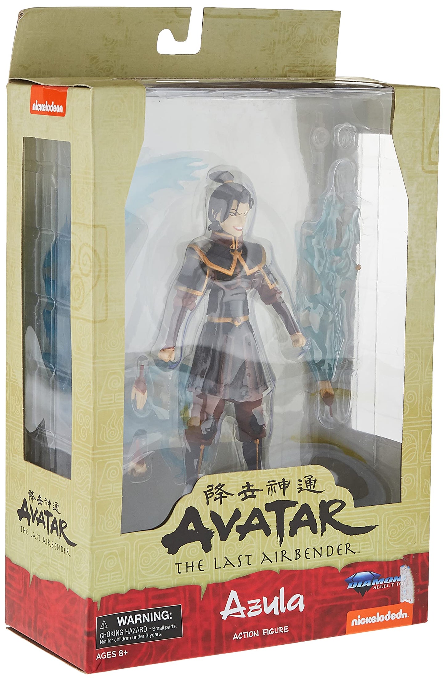 Diamond Select Toys Avatar The Last Airbender: Firebender Azula Action Figure, Multicolor